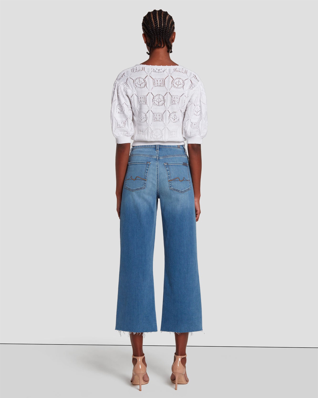 Cropped Alexa in Sapphire Blue