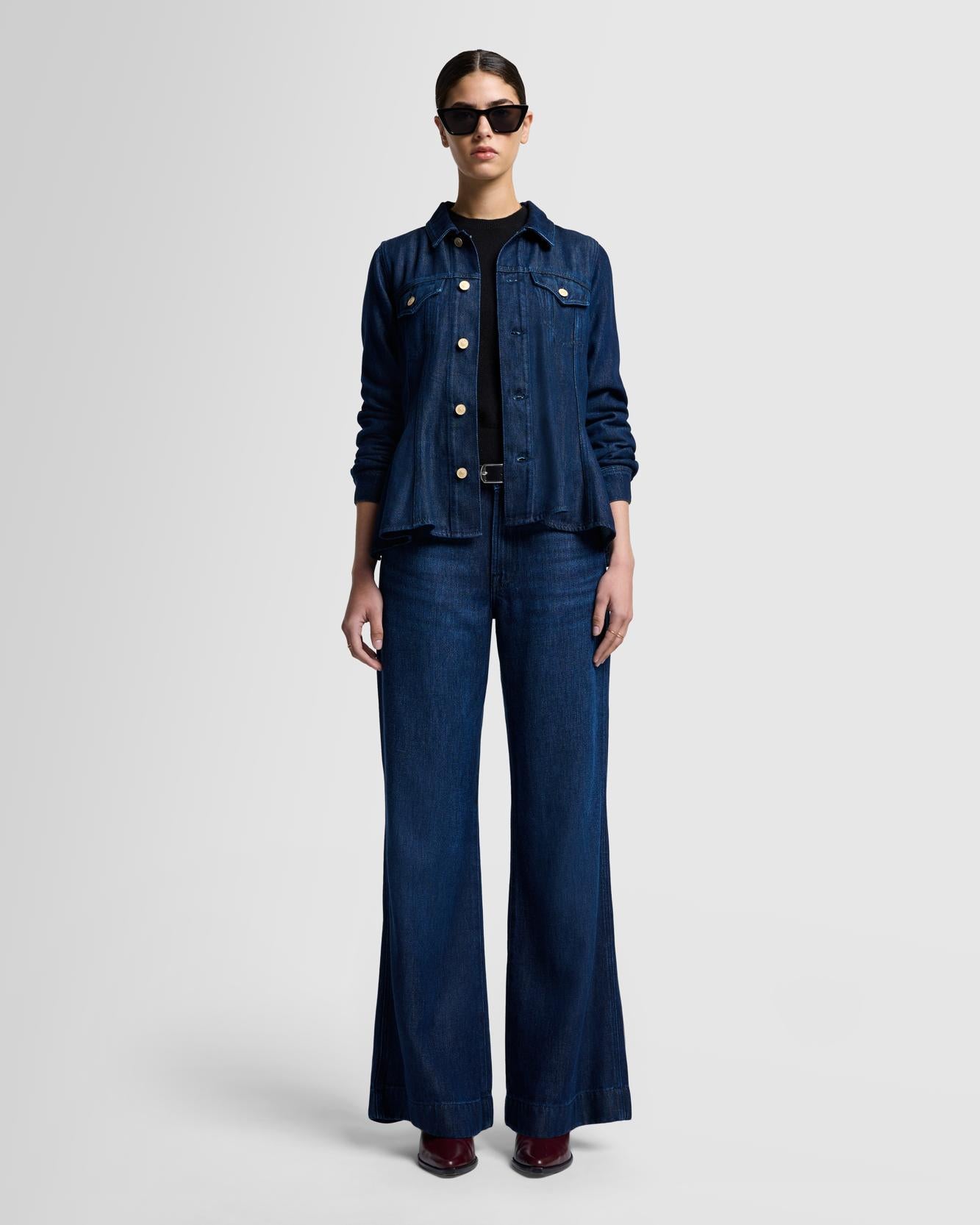 Tailorless Denim Lustre Modern Dojo in Stormy