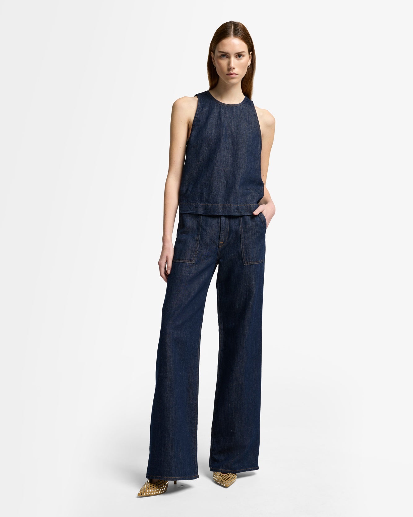 Indigo Linen Lotta in Blueberry