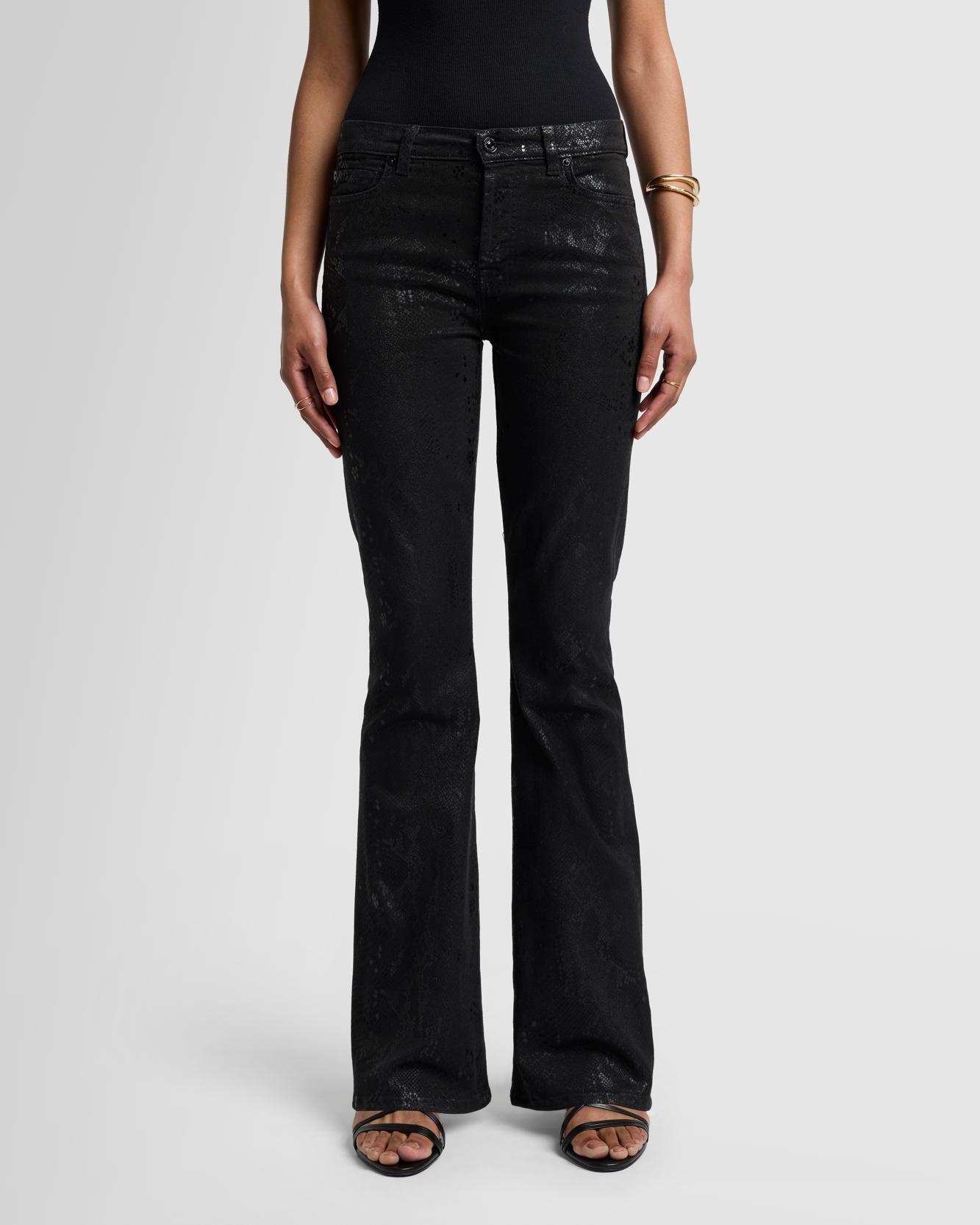 High Waist Ali in Black Cobra