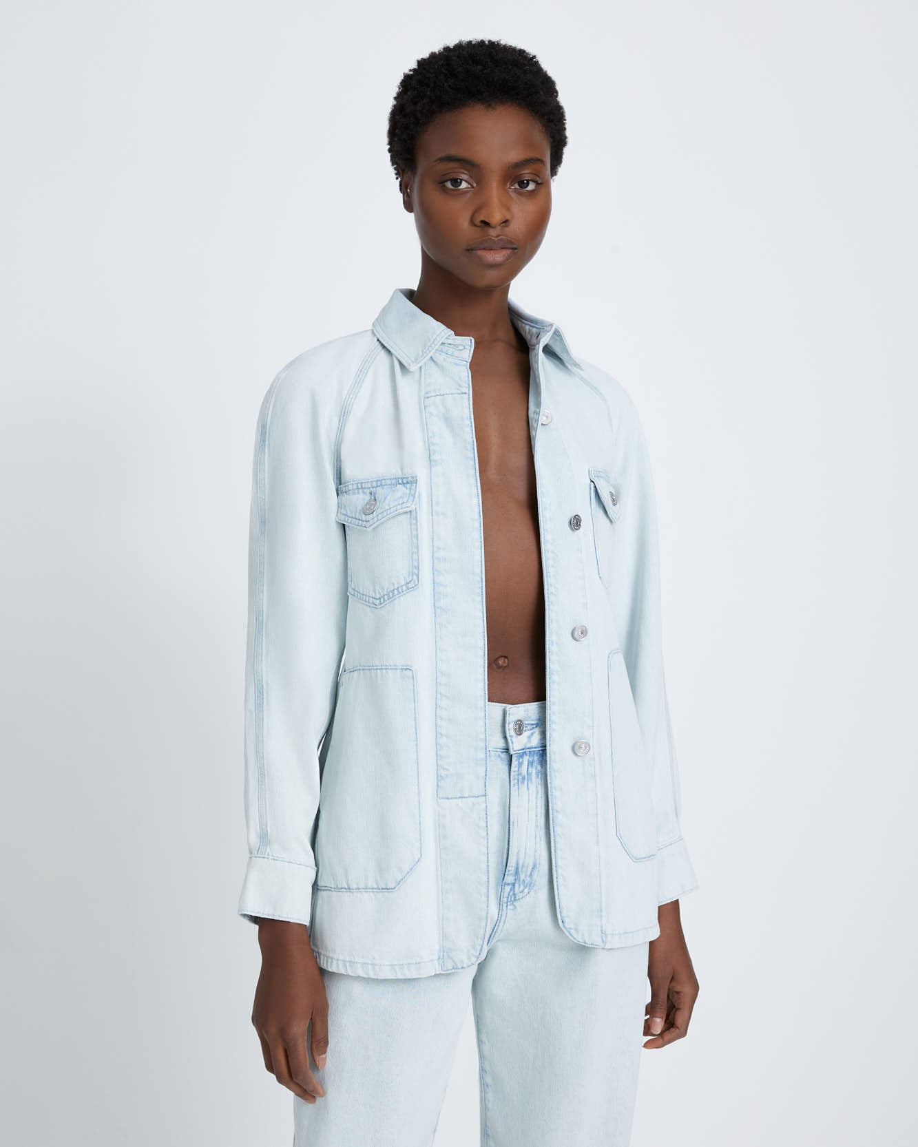 Denim Field Jacket in Isadora