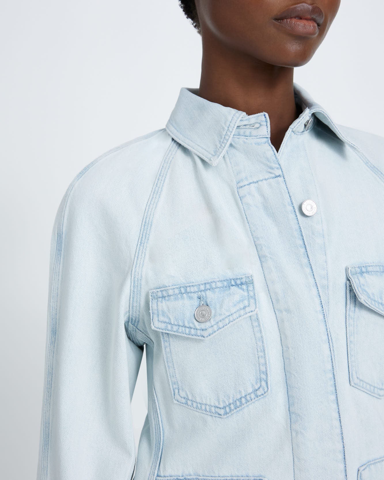 Denim Field Jacket in Isadora