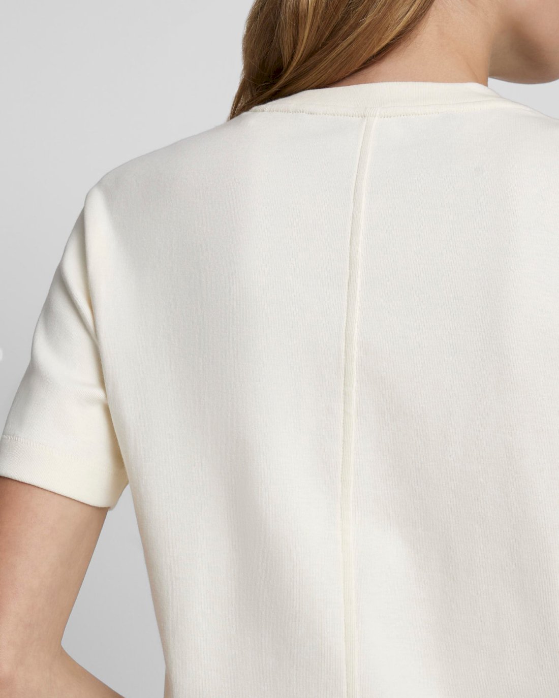 Everyday Crew Neck Tee in Antique White