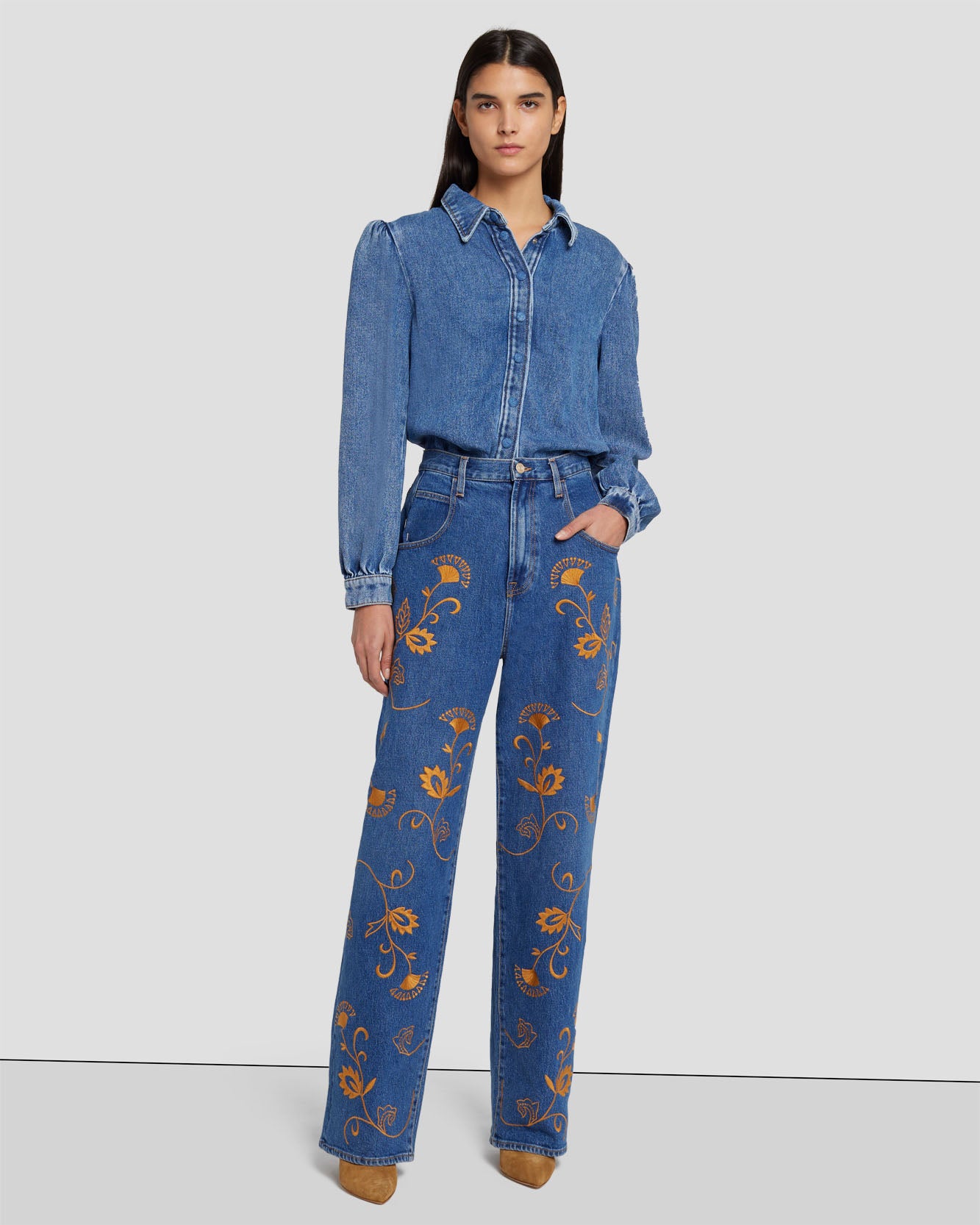The Jennifer 90s Baggy Jean in Explorer