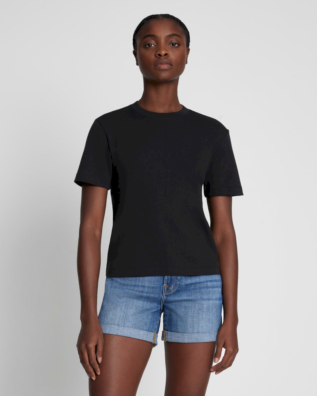 Everyday Crew Neck Tee in Black