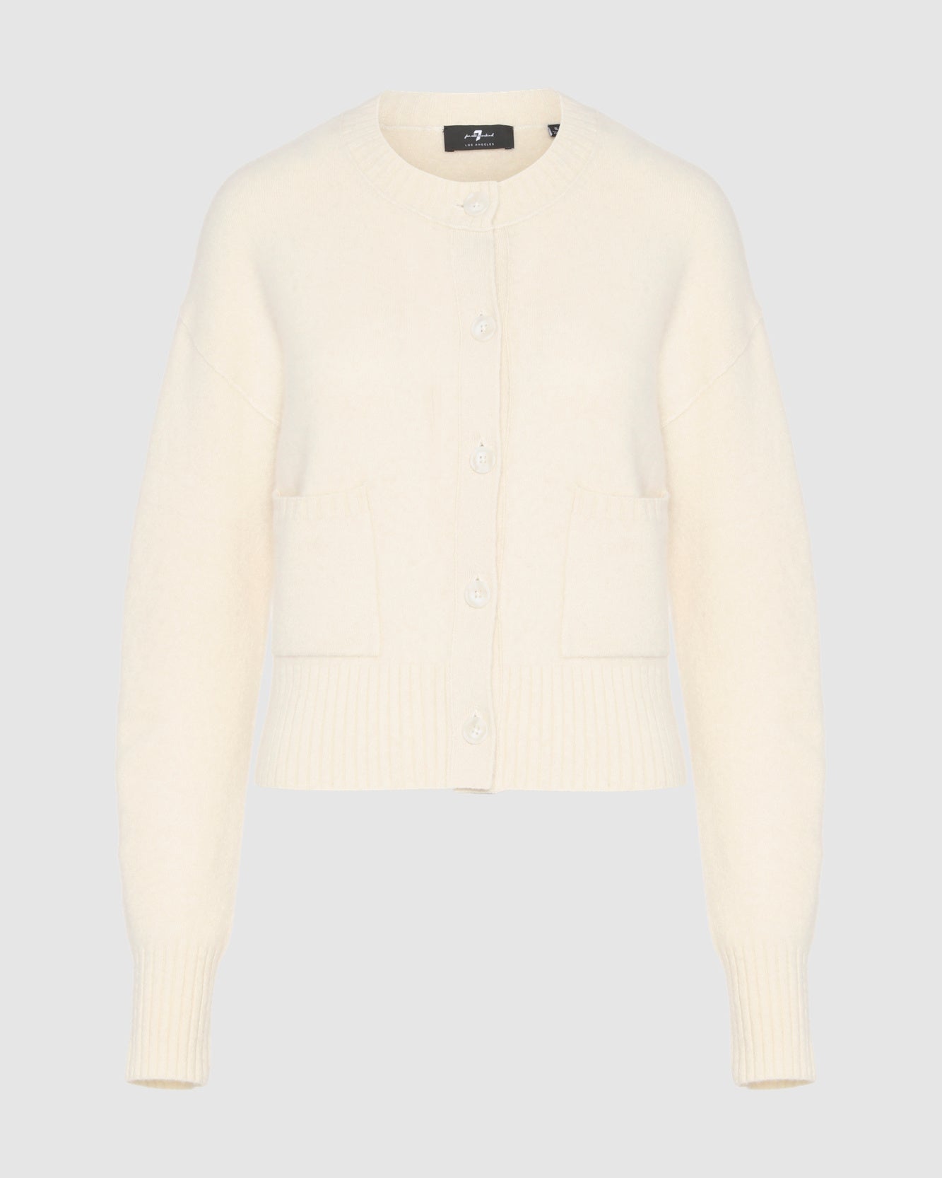 Cashmere Blend Cardigan in Milk