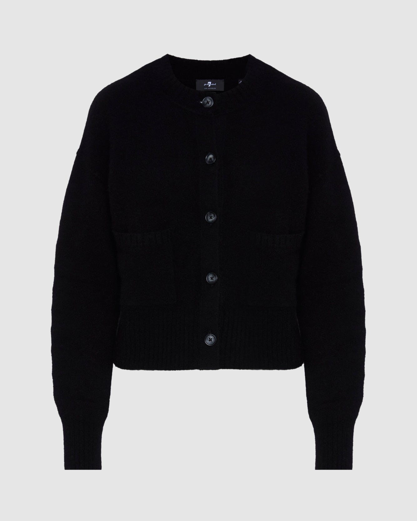 Cashmere Blend Cardigan in Black