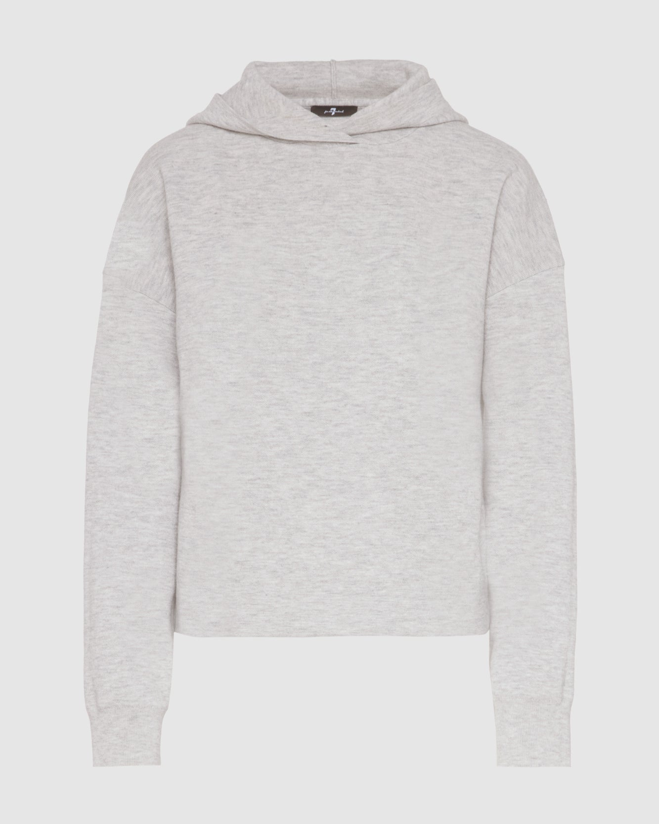 Wool Blend Hoodie in White Sand