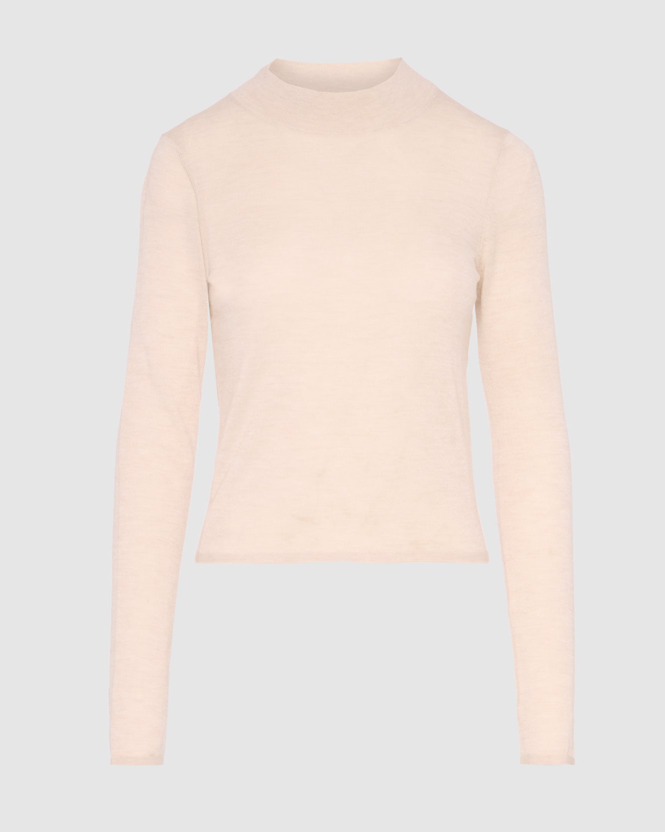 Cashmere Mock Neck Sweater in Oatmeal