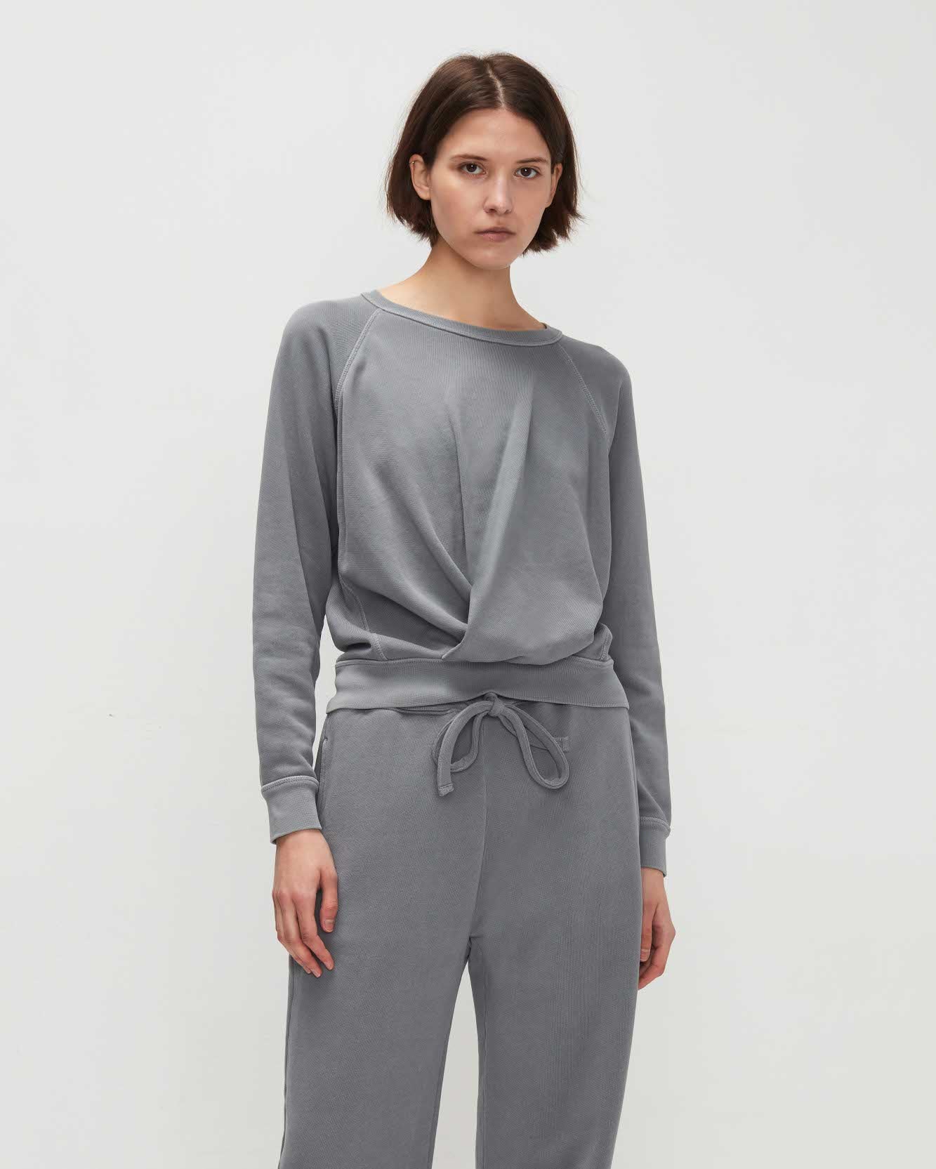 Front Tuck Sweatshirt With In Slate