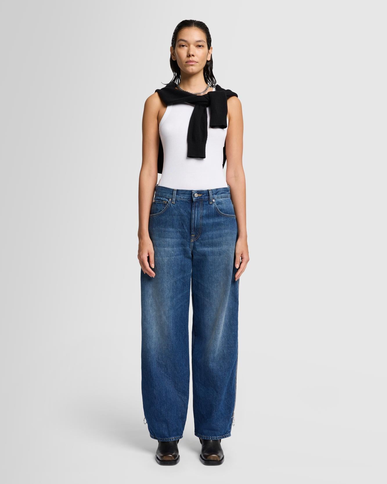 Bonnie Zip Barrel Leg in Topic