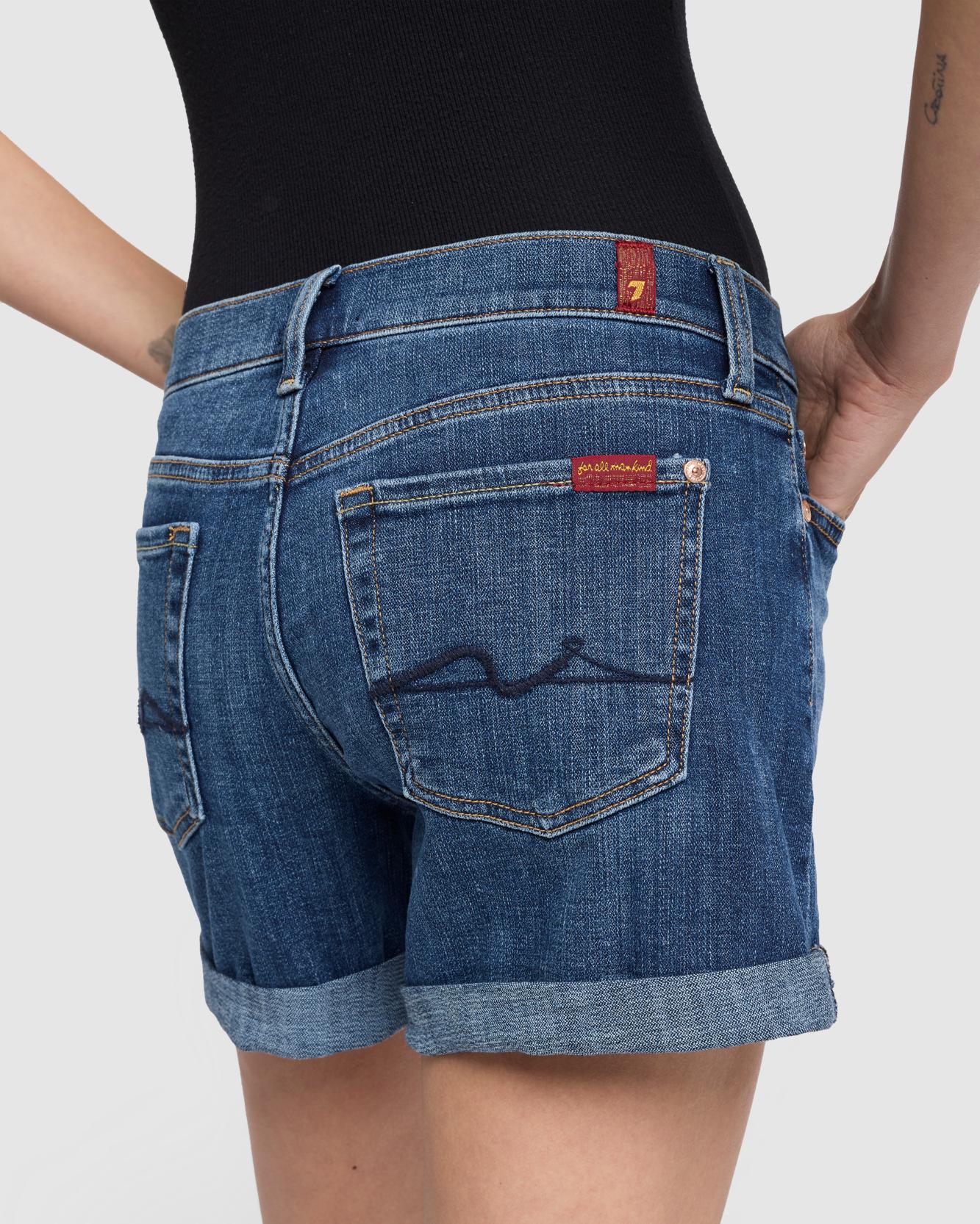 Broken Twill Mid Roll Short in Vanity