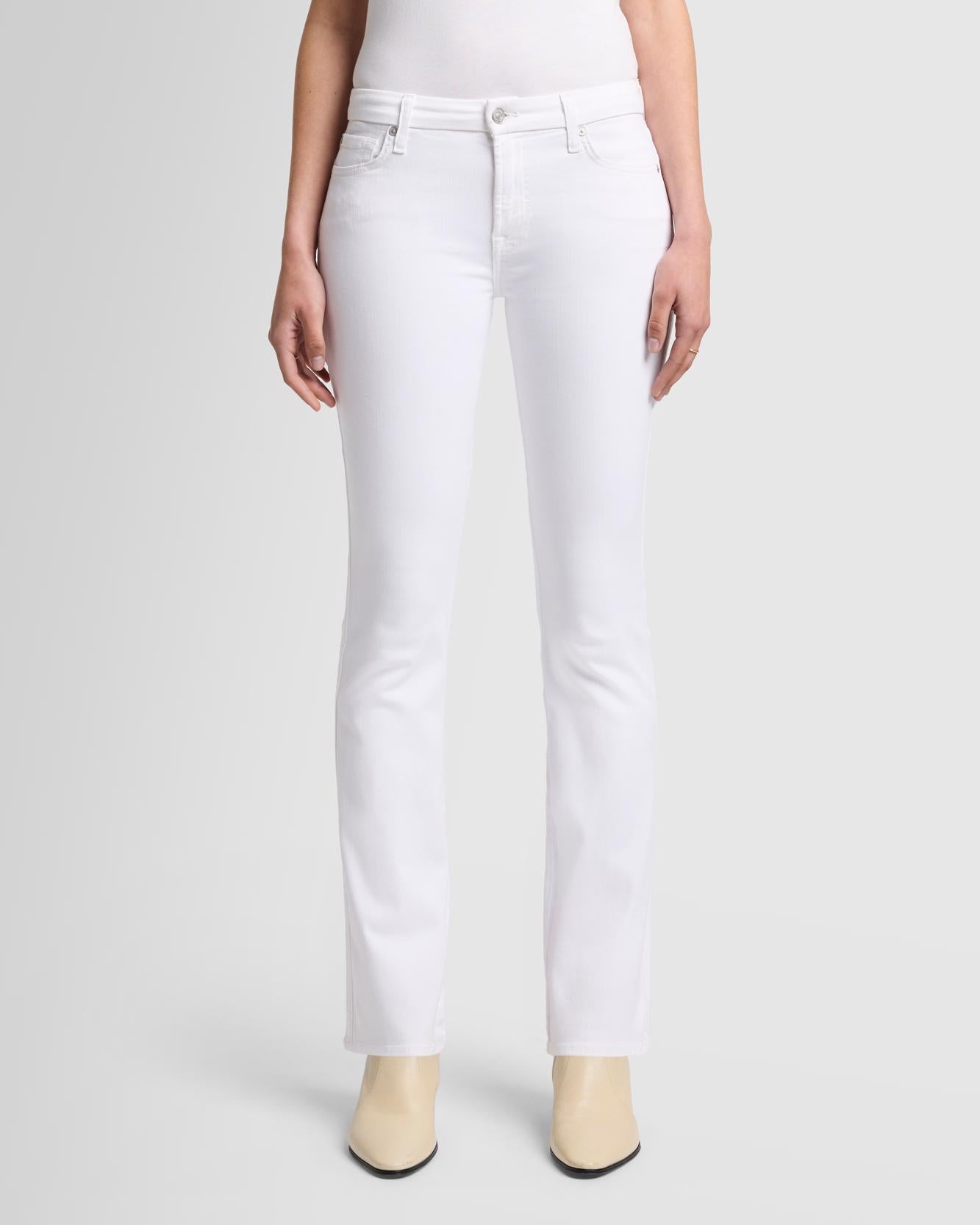 Slim Illusion Kimmie Straight in Luxe White
