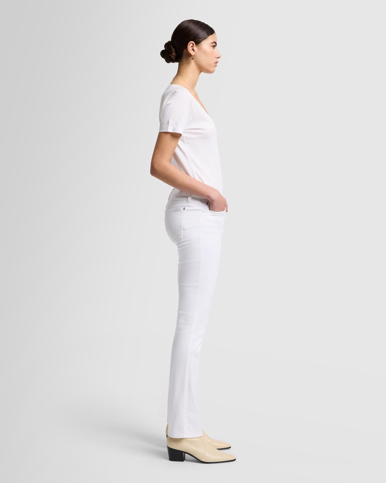 Slim Illusion Kimmie Straight in Luxe White