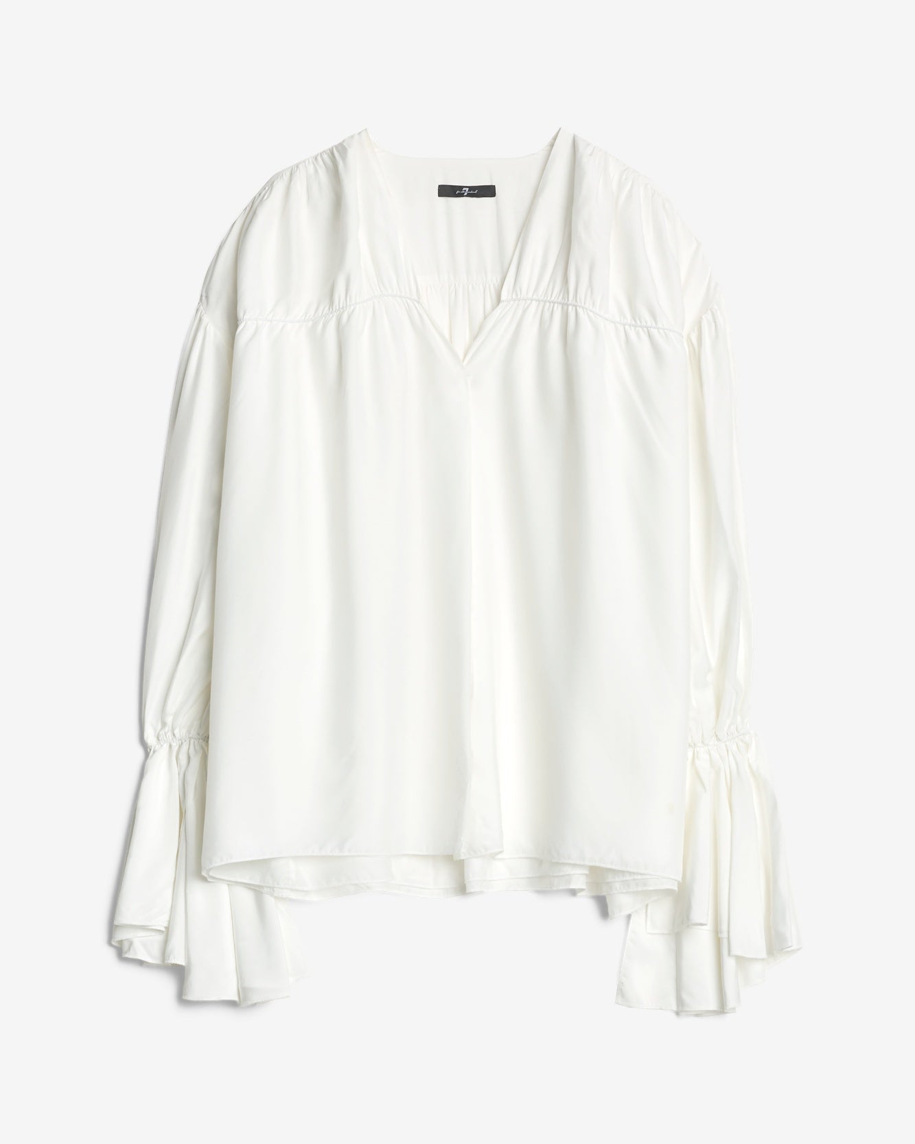 Silk Blend Ariel Shirt in White