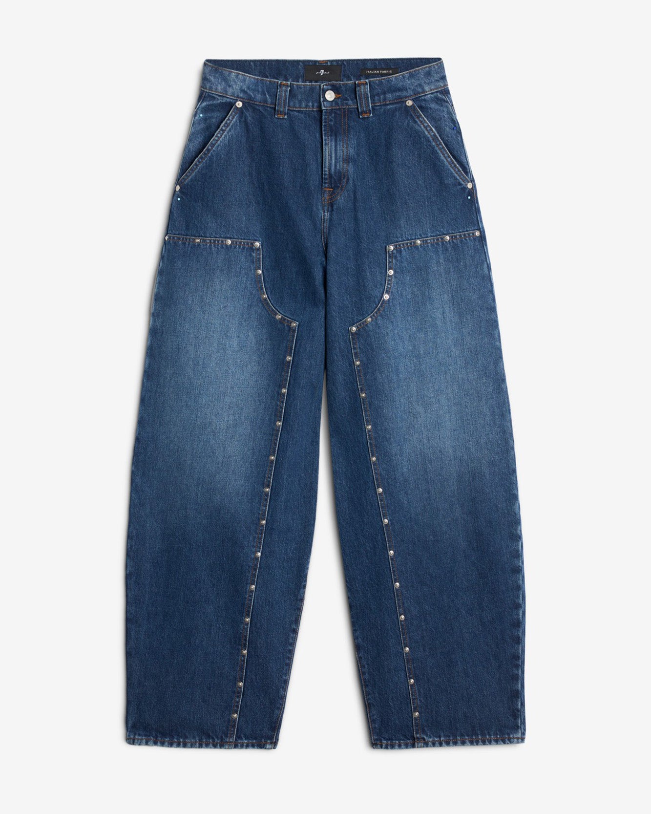 MANKIND Studded Balloon Jeans in Le Blue