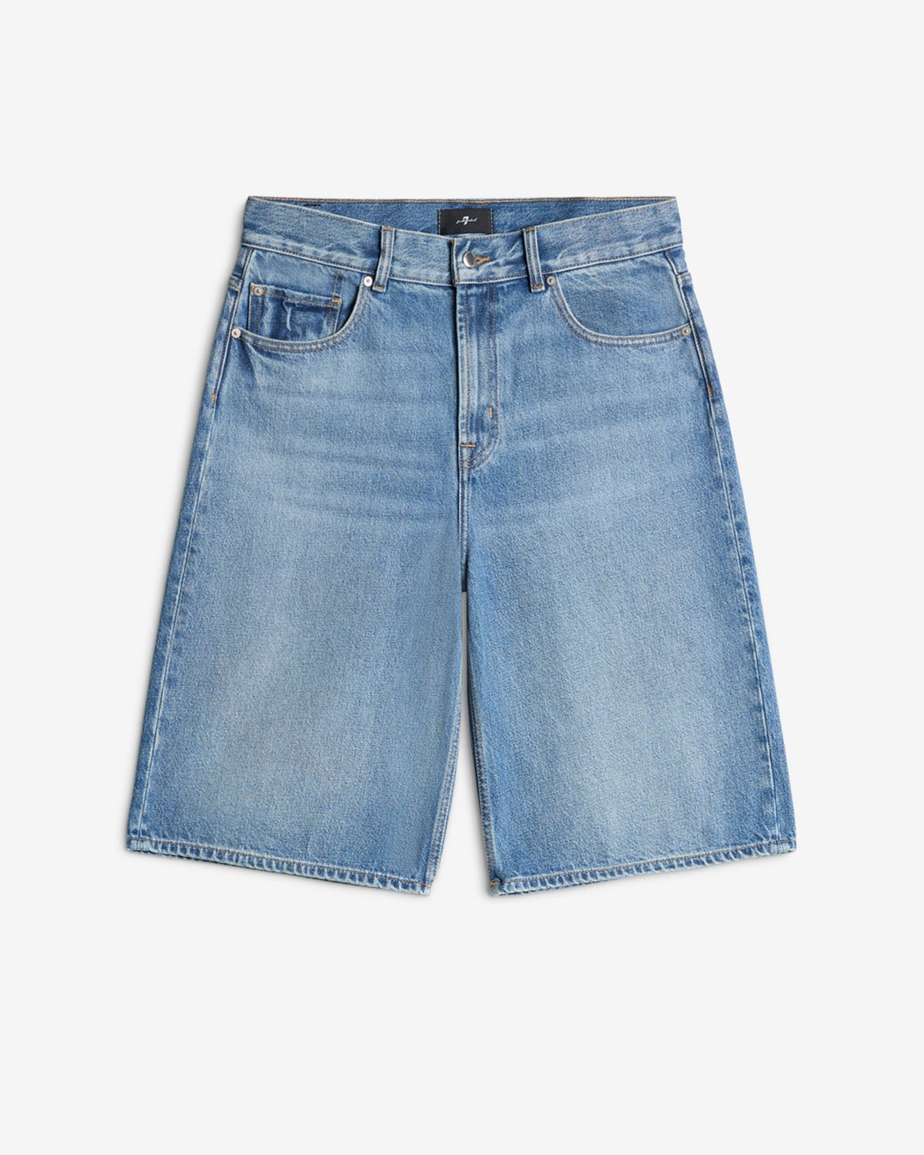 Wide Leg Denim Short in Mason