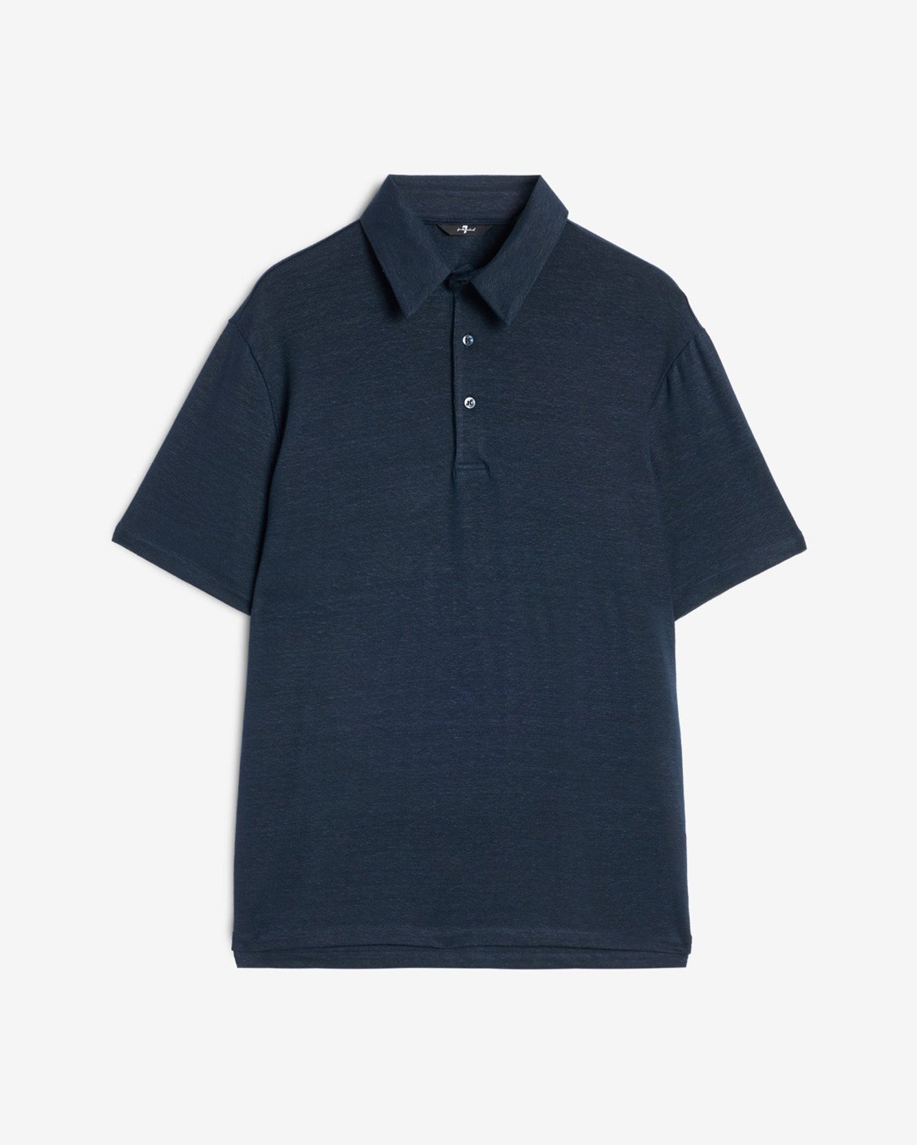 Linen Polo in Ocean Floor
