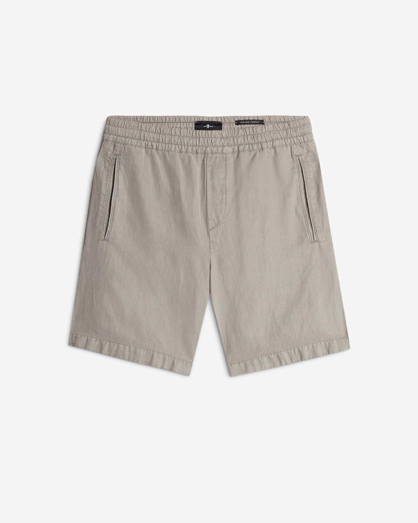 Linen Blend Jogger Short in Sage