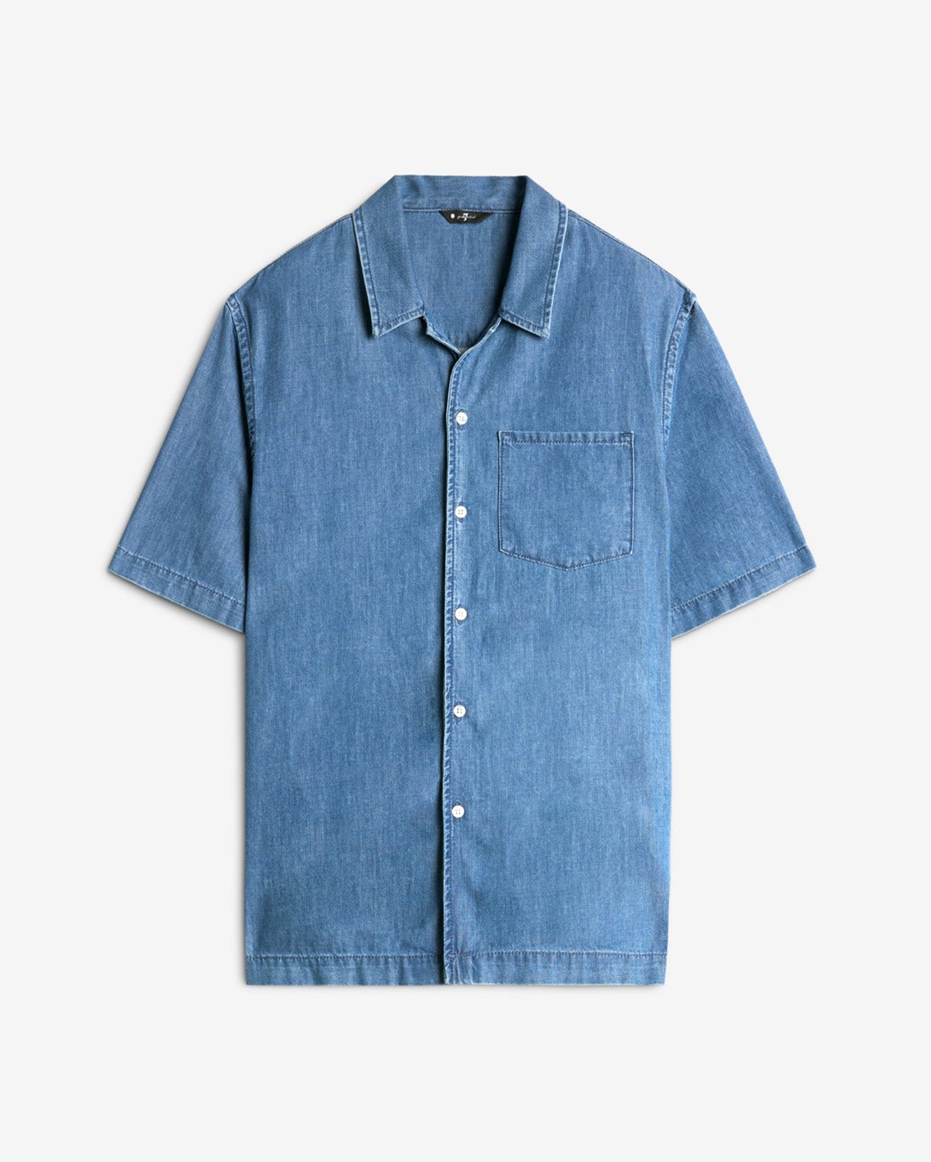 Leisure Denim Camp Shirt in Seabrook
