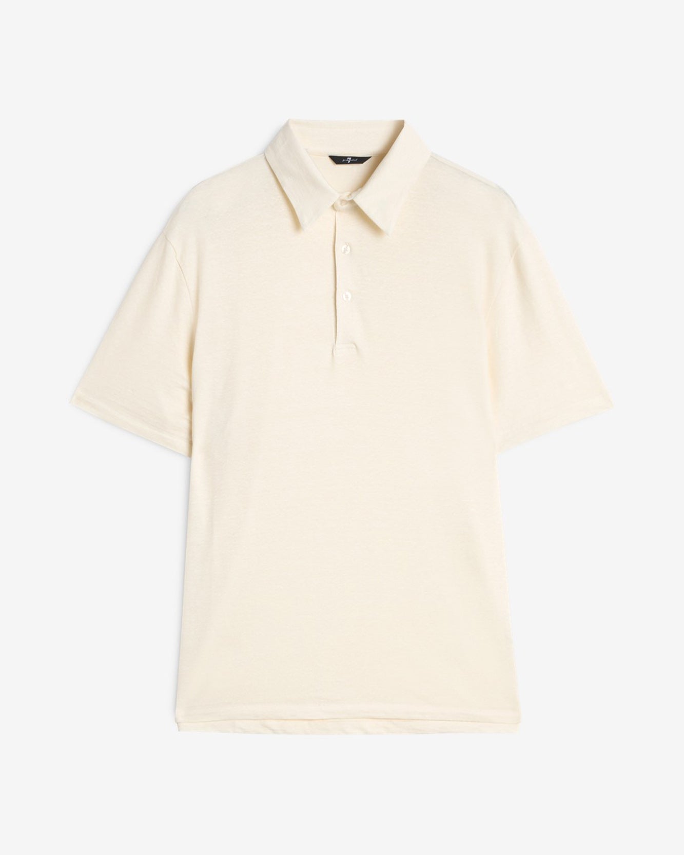 Linen Polo in White