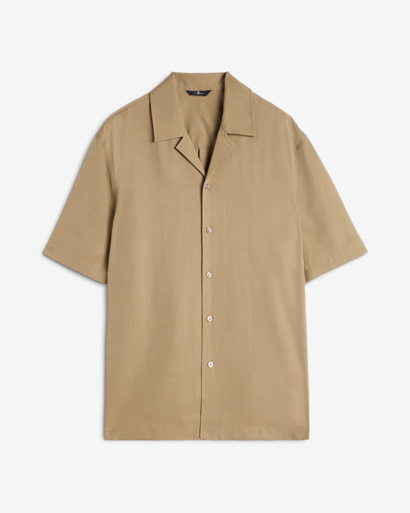 Lyocell Camp Shirt in Taupe