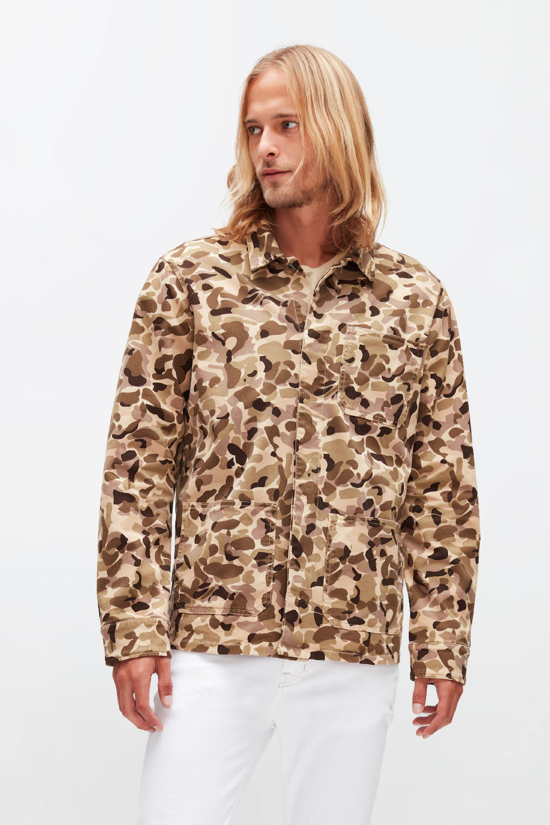 Shirt Jacket In Camo