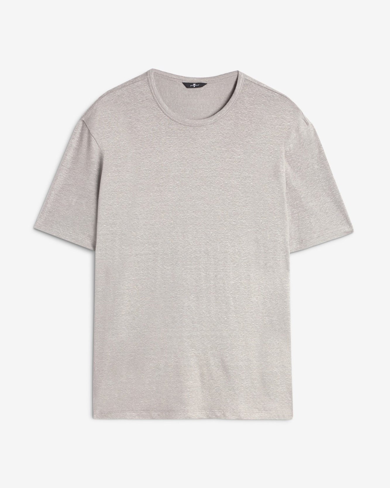 Linen Tee in Steel Grey