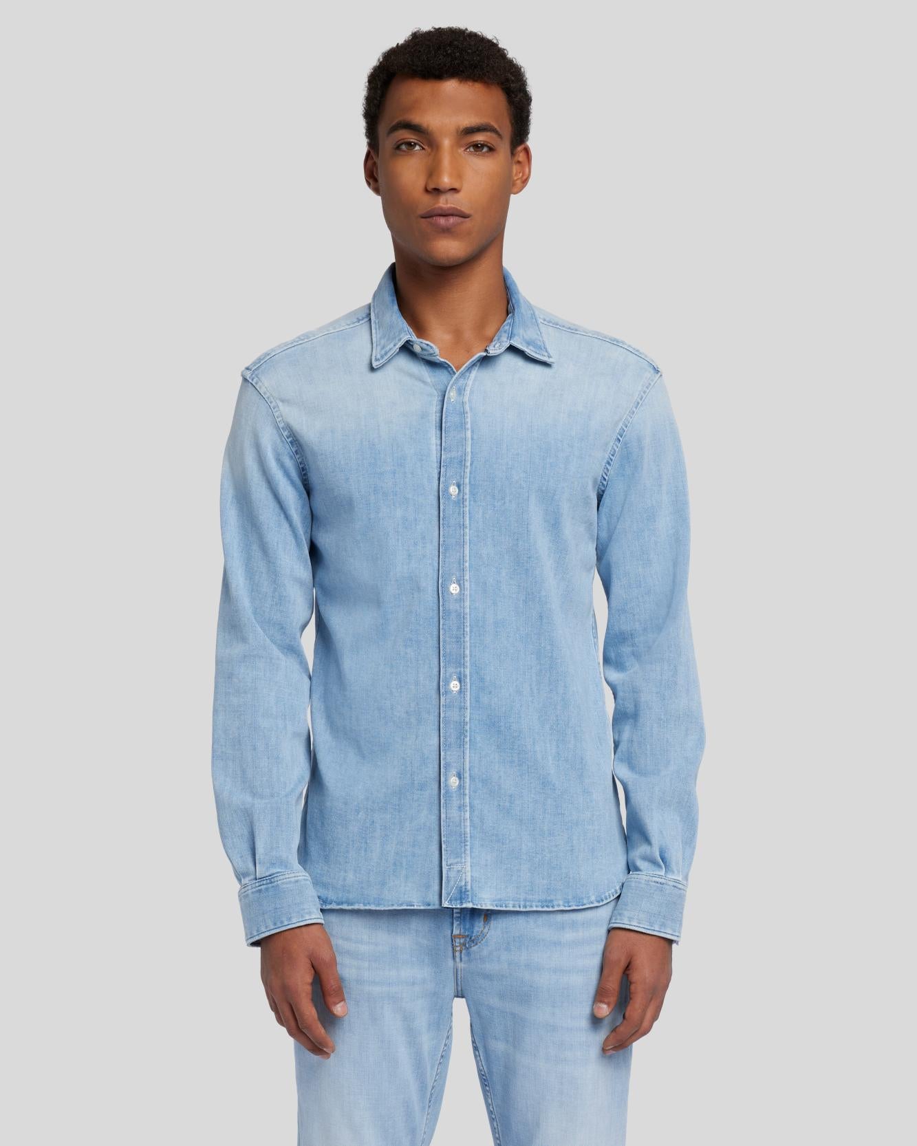 Left Hand Denim Shirt in Solstice