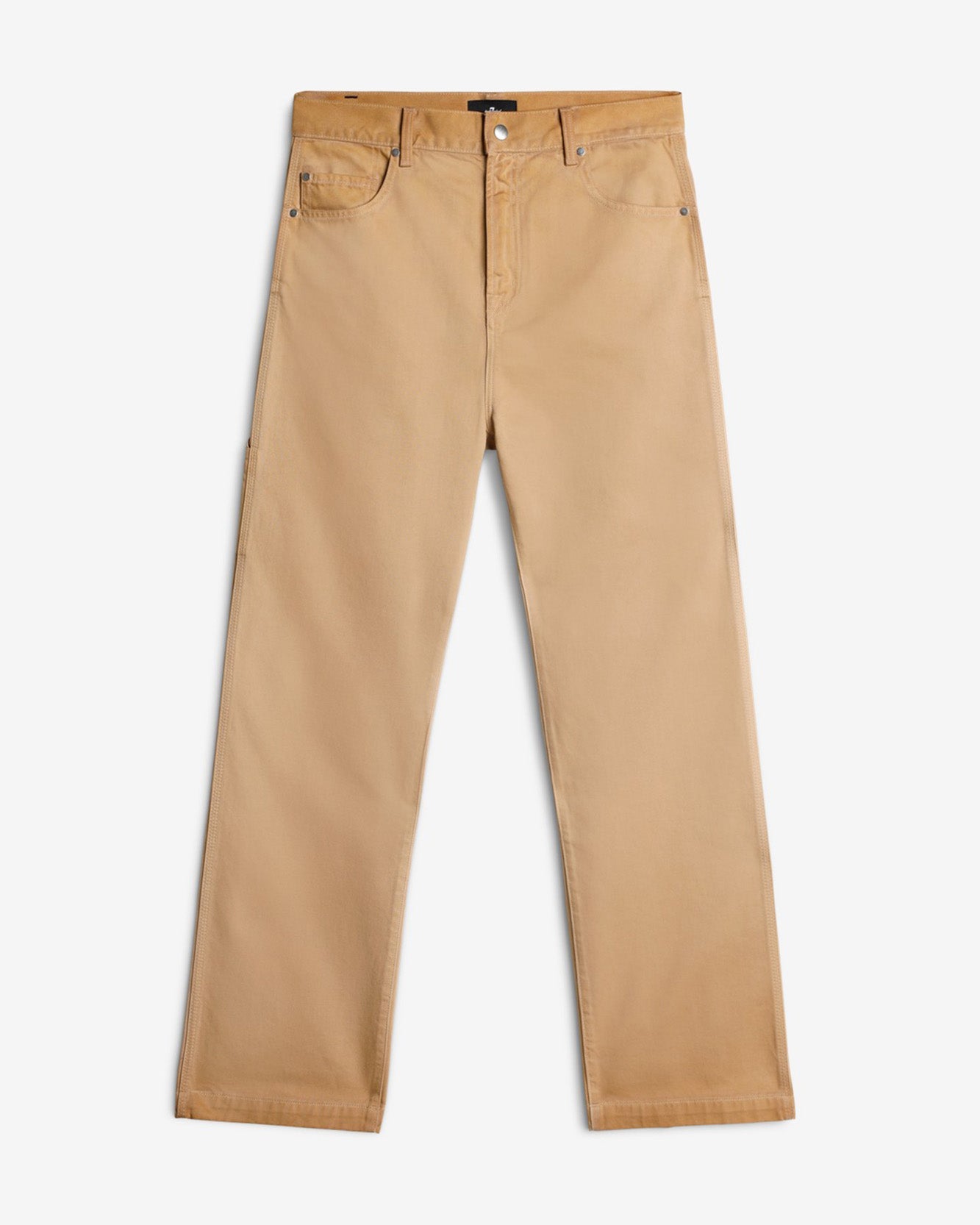 Utility Canvas Wide Leg Pant in Beige