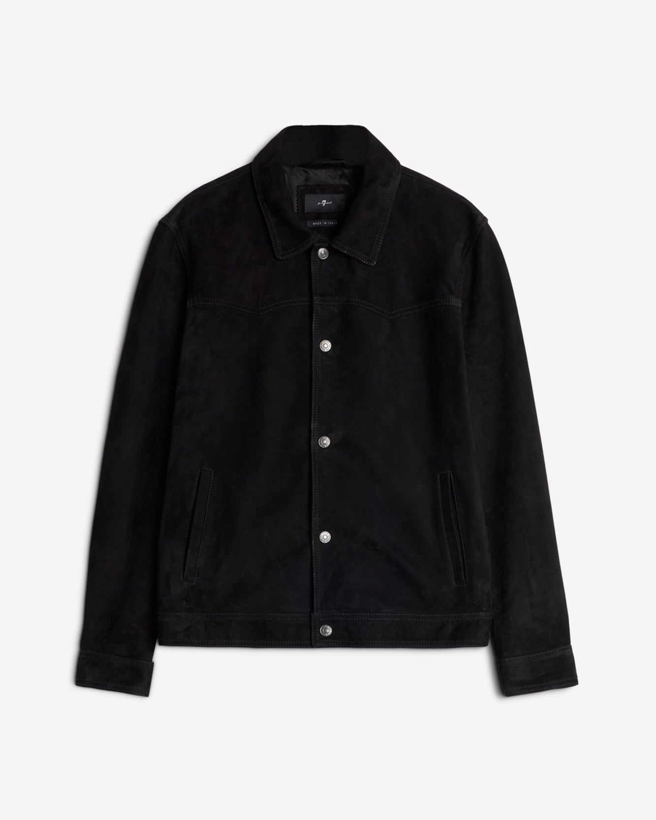 Suede Western Jacket in Black