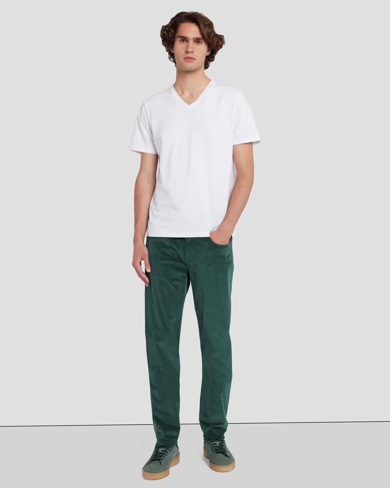 Corduroy Slimmy Tapered in Hunter Green
