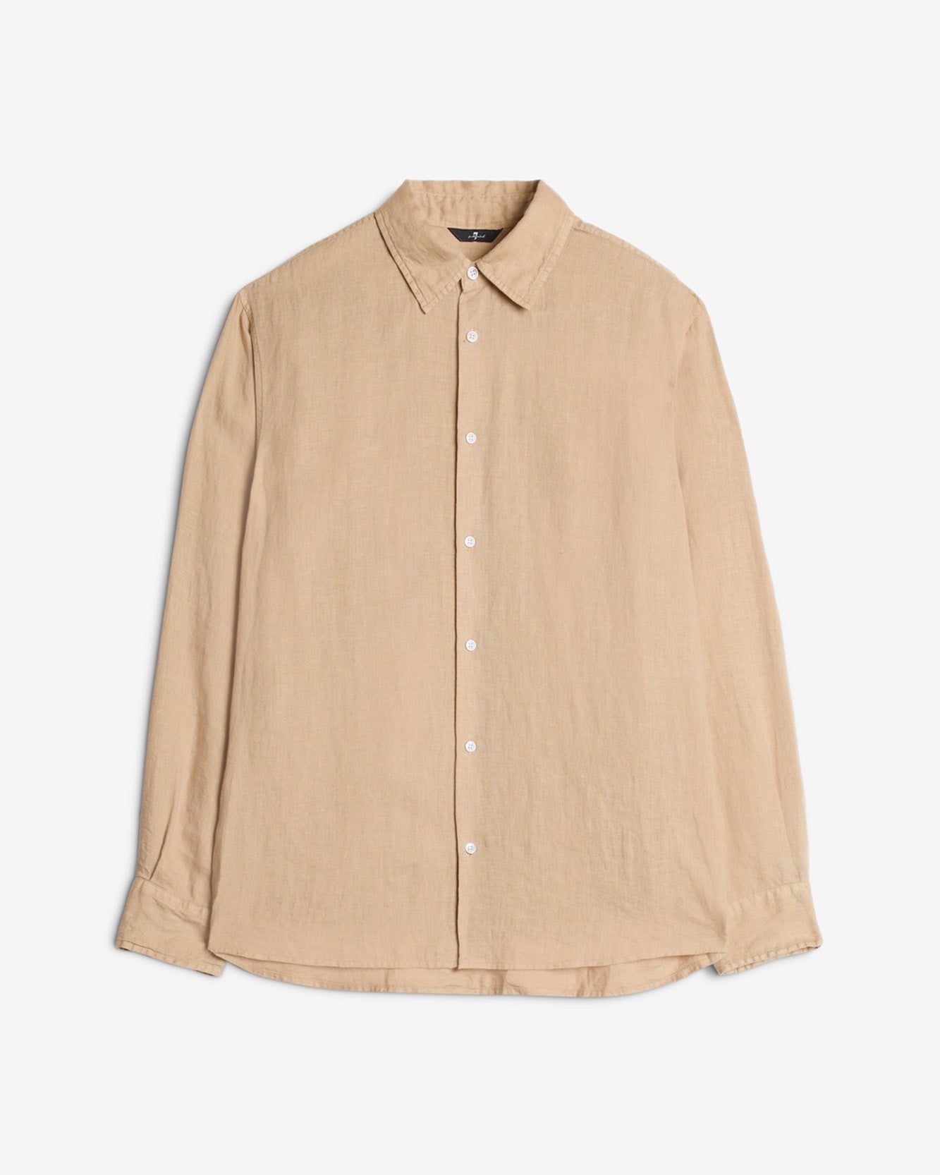 Classic Linen Button Up Shirt in Taupe