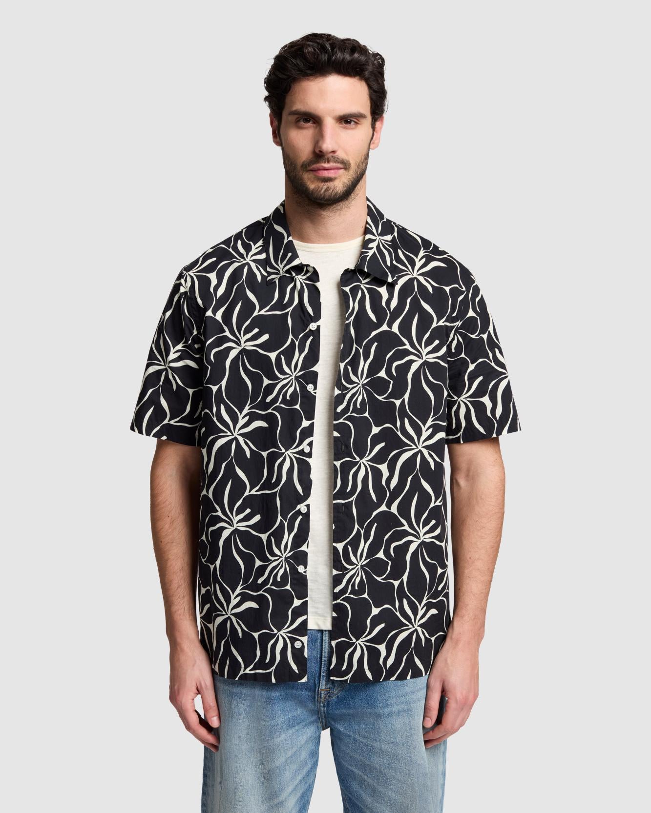 Camp Shirt in Blue Print