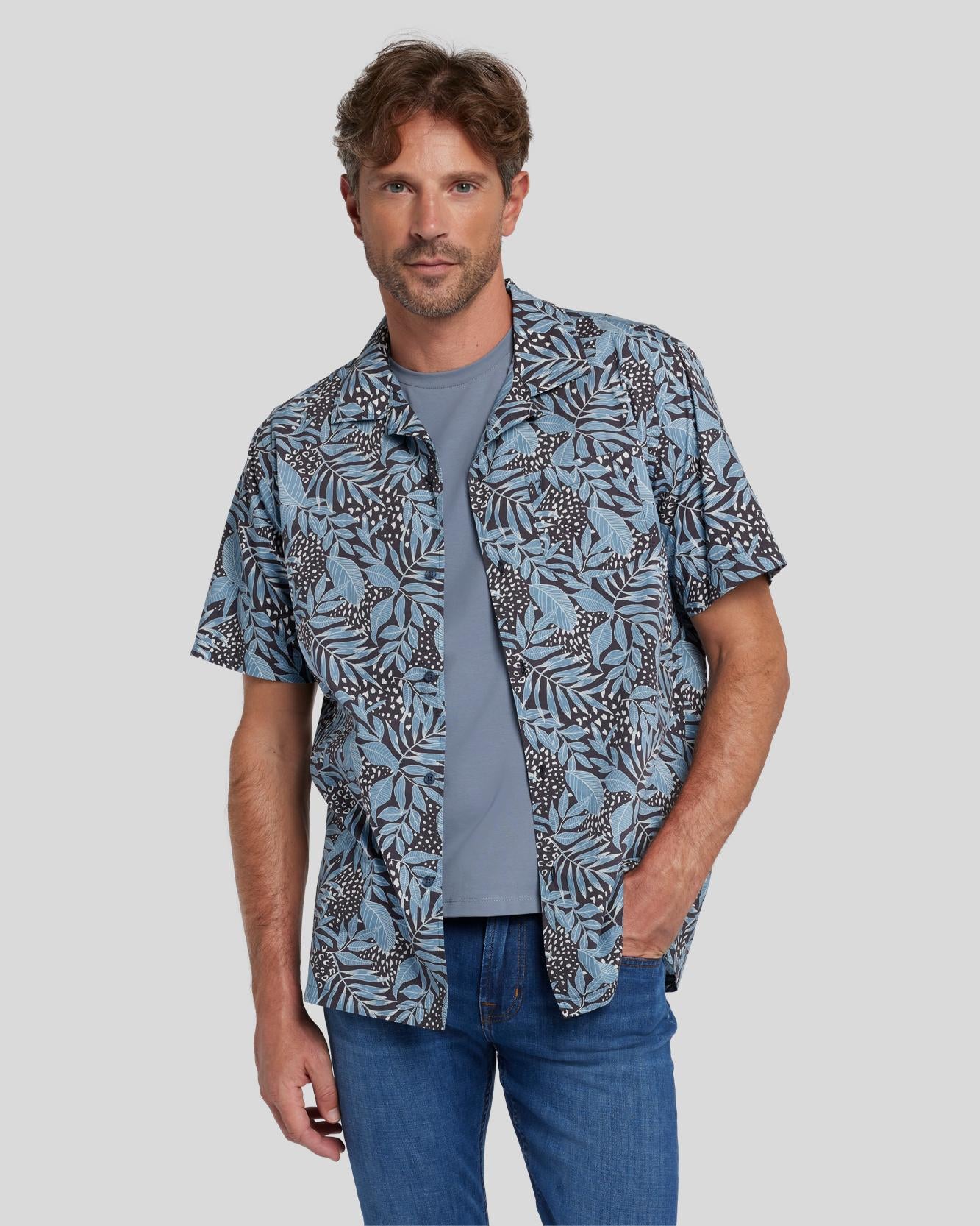 Camp Shirt in Dusty Blue