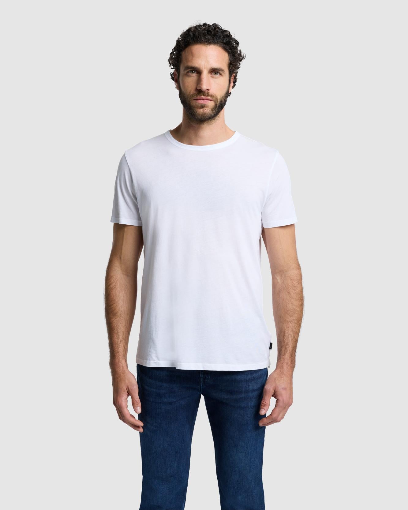 Featherweight Cotton Tee in White