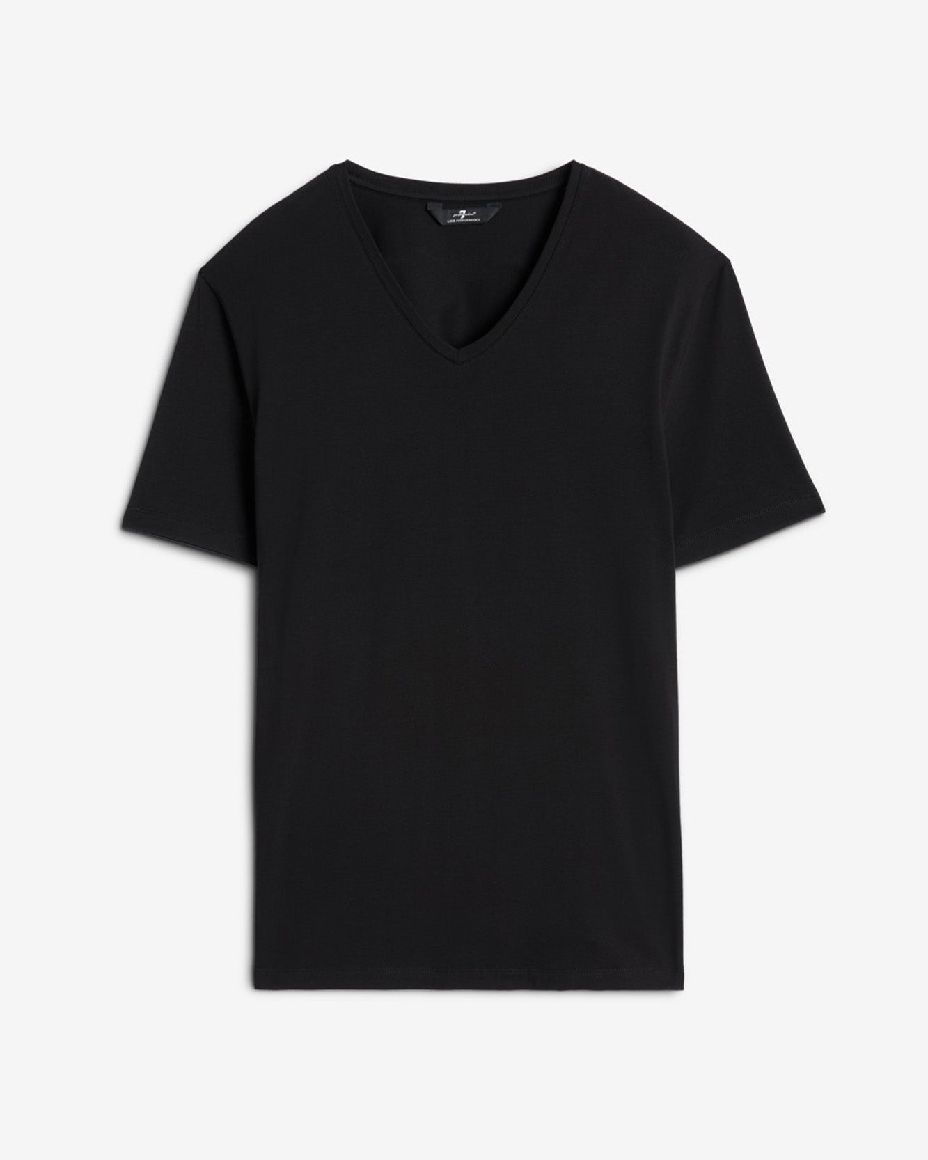 Luxe Performance V-Neck Tee in Black
