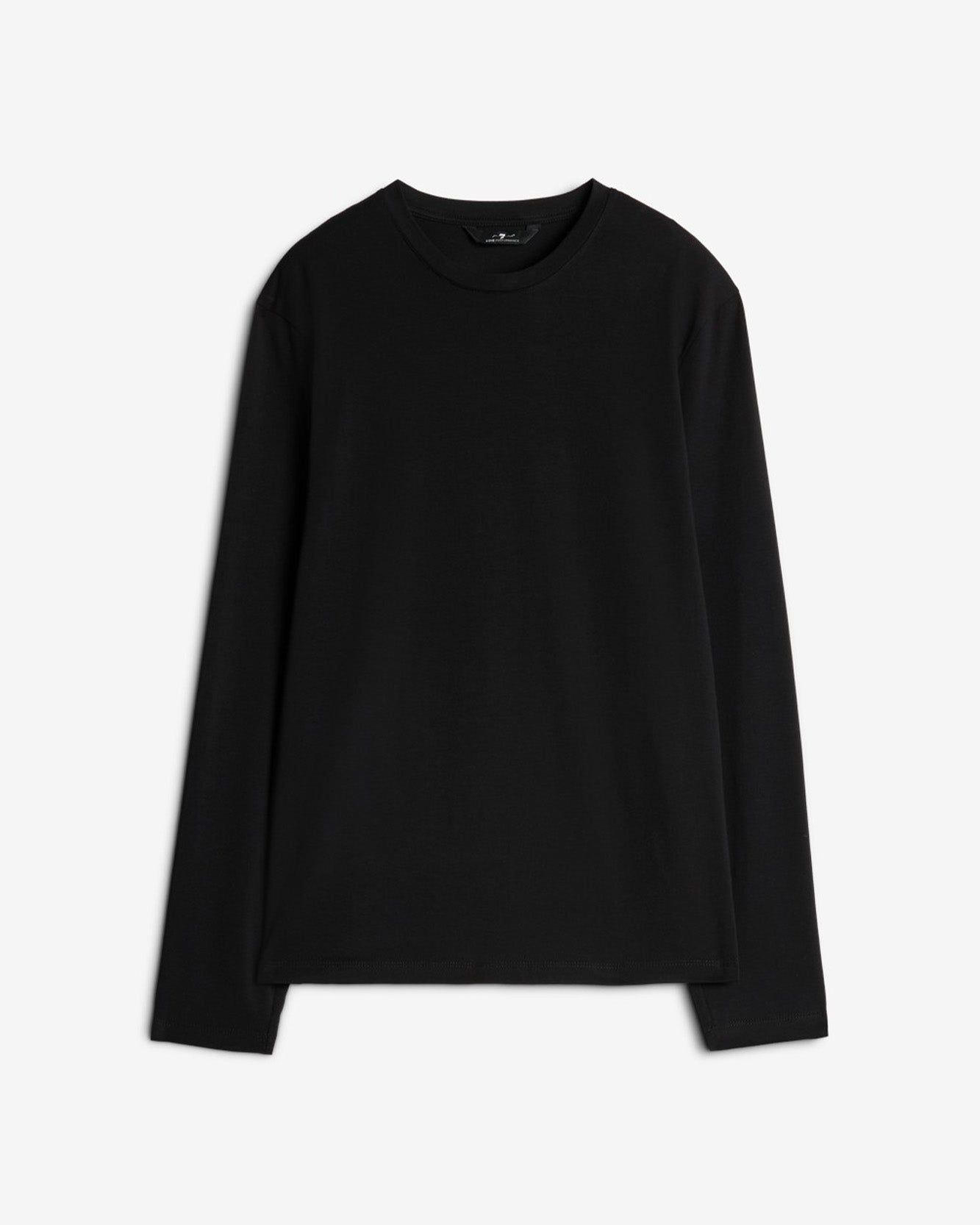 Luxe Performance Long Sleeve Tee in Black
