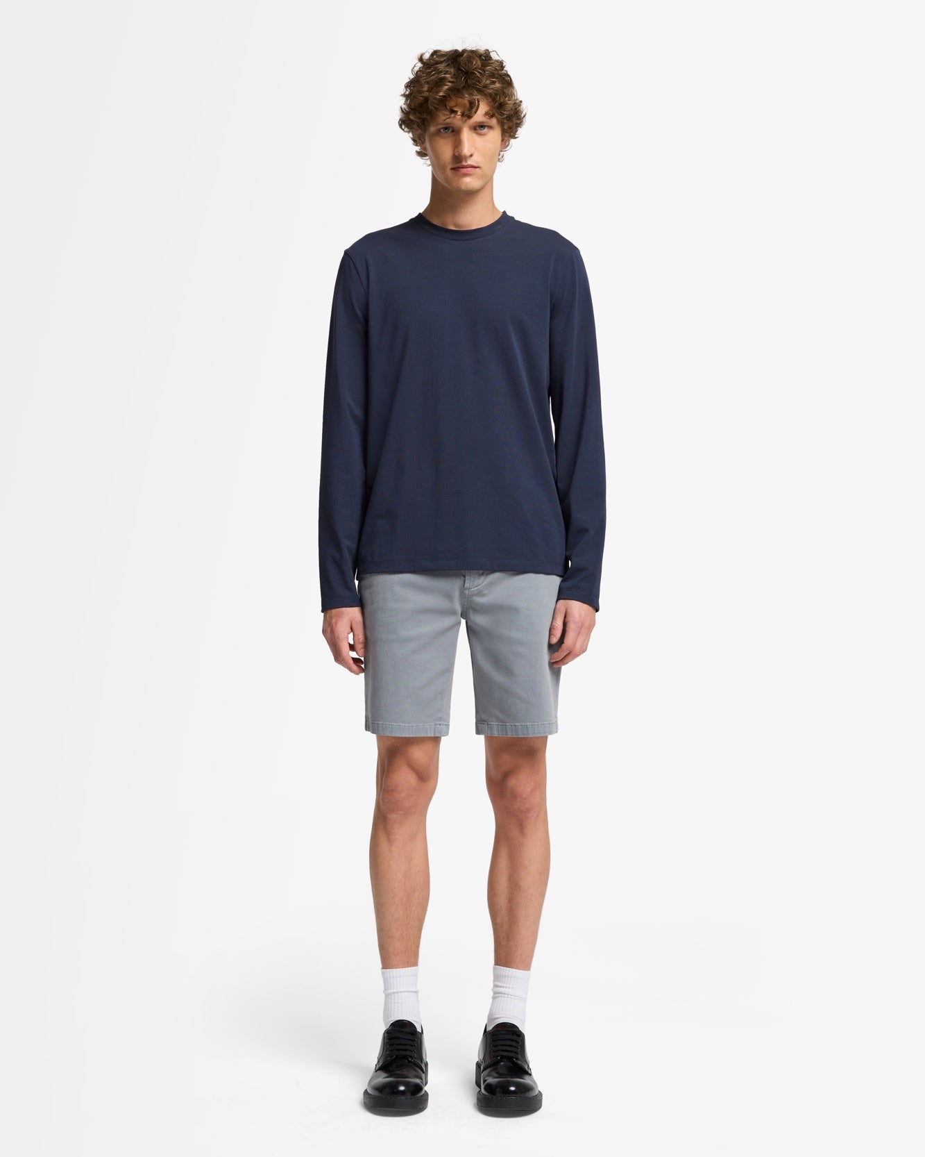 Luxe Performance Andrew Short in Sleepy Blue
