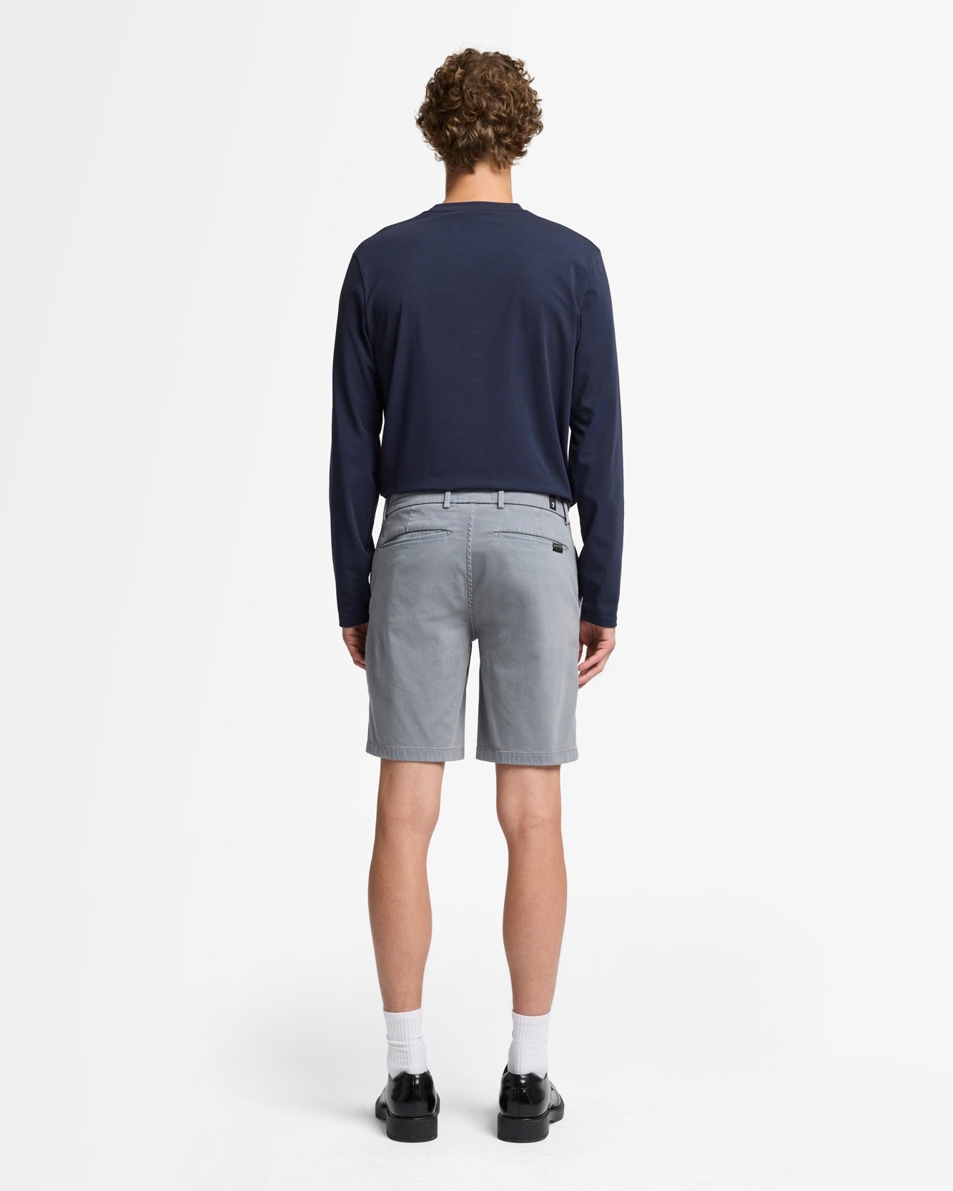 Luxe Performance Andrew Short in Sleepy Blue