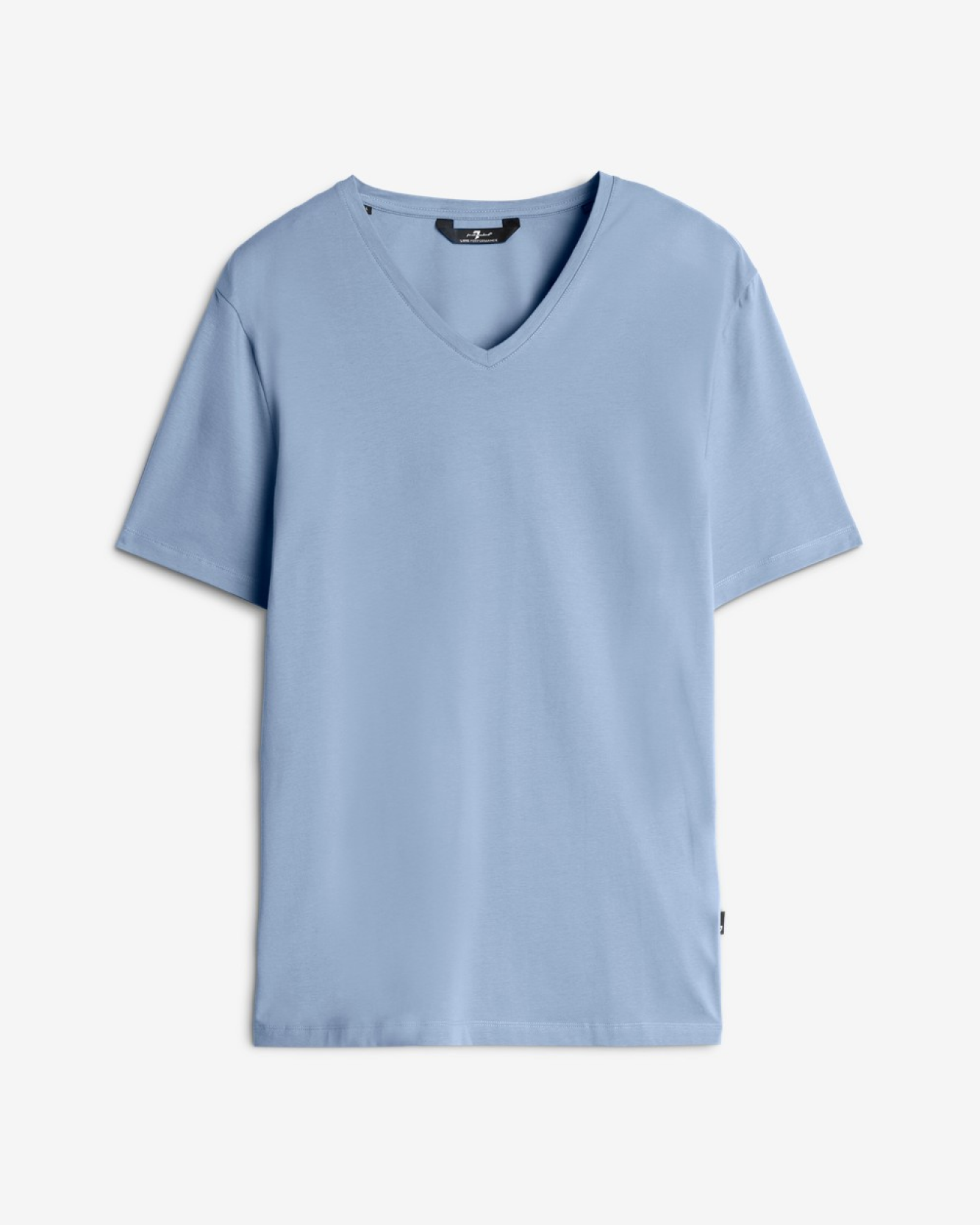 Luxe Performance V-Neck Tee in Slate Blue
