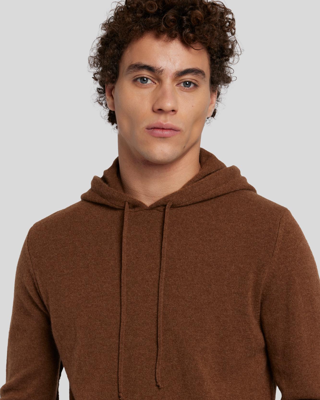 Cashmere Hoodie in Dapper Tan