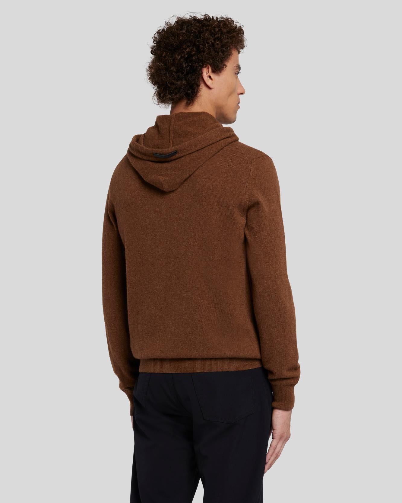 Cashmere Hoodie in Dapper Tan