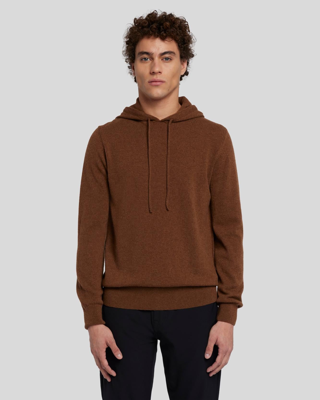 Cashmere Hoodie in Dapper Tan