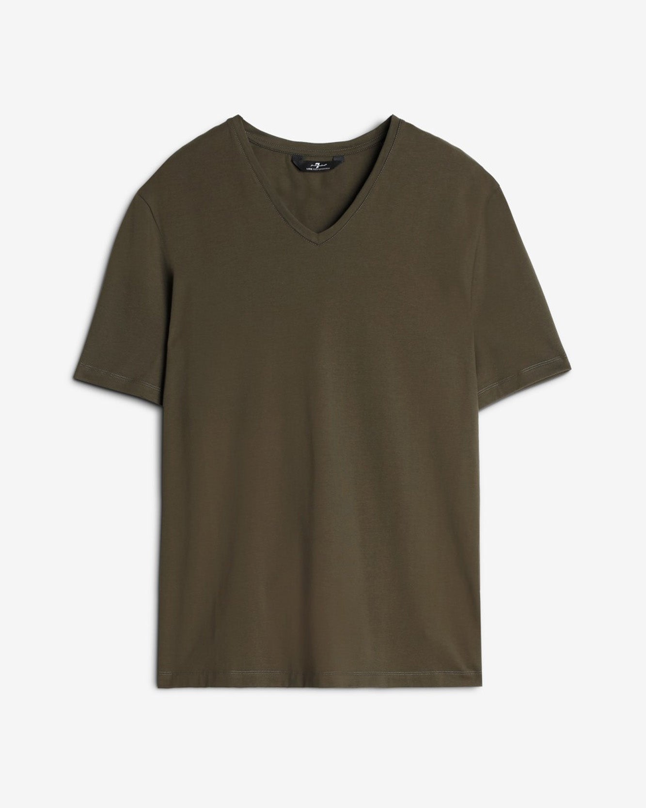 Luxe Performance V-Neck Tee in Forest Green