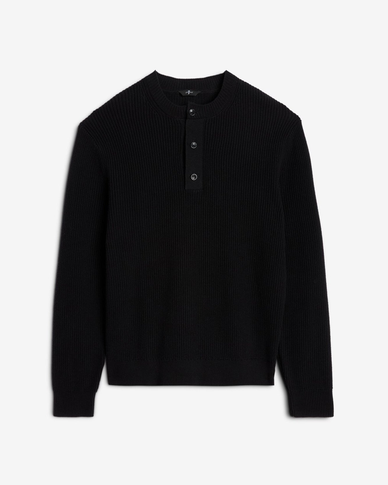 Henley Sweater in Black