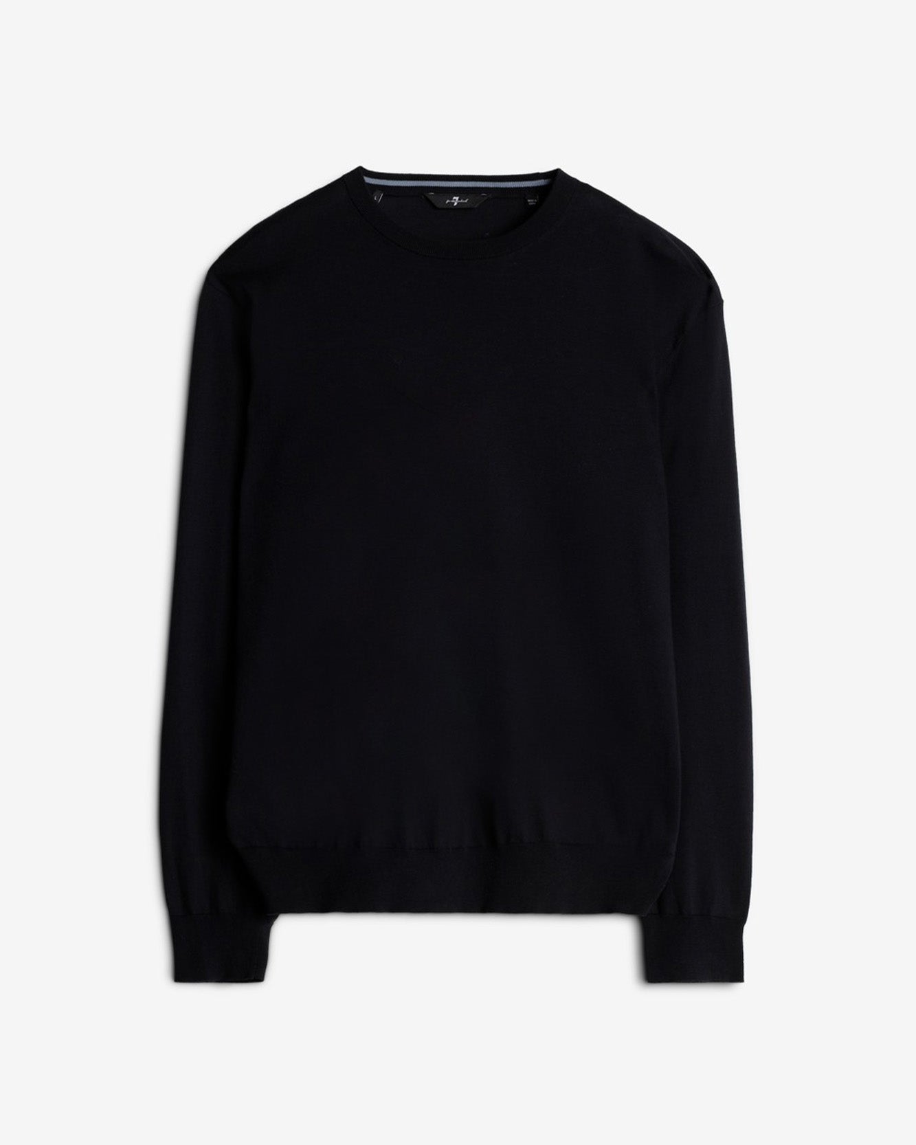 Classic Cotton Long Sleeve Sweater in Navy