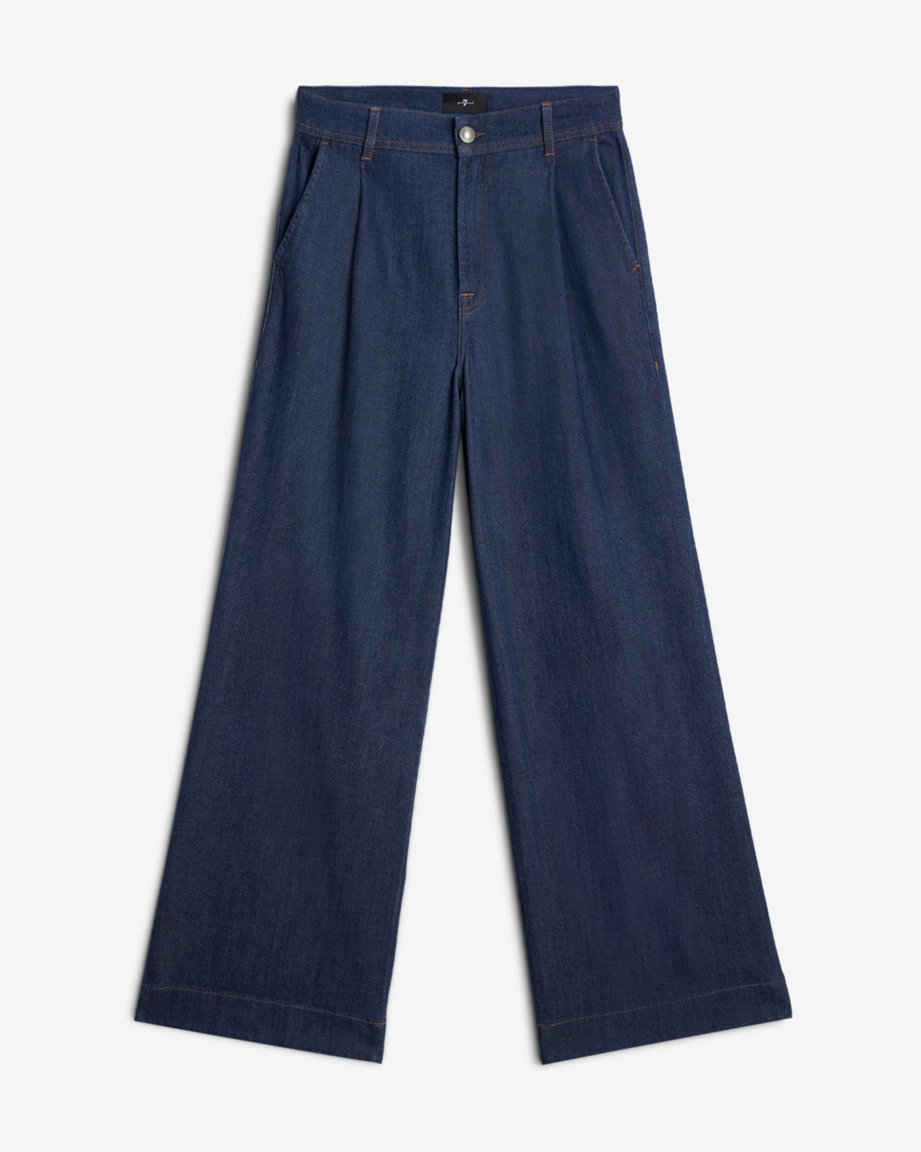 Weightless Pleated Denim Trouser in Halona