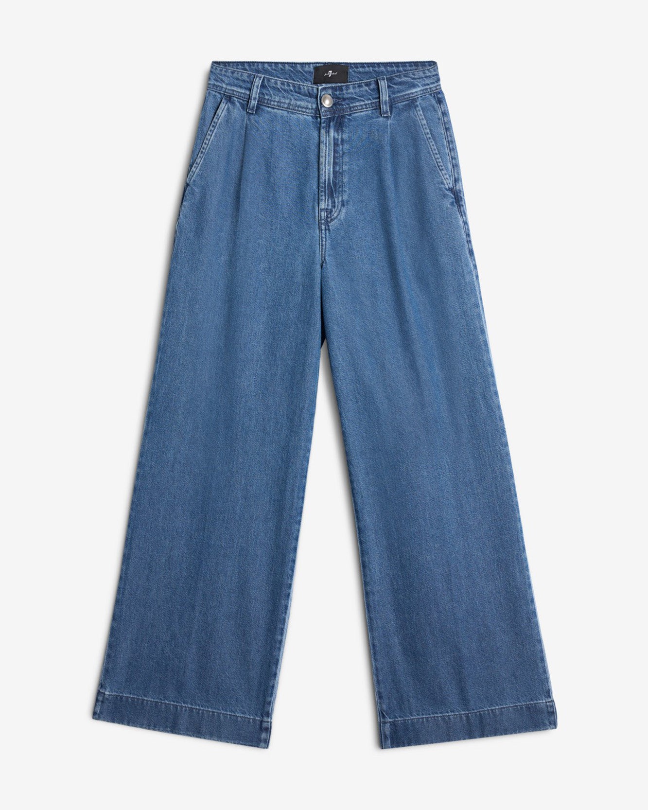 Weightless Pleated Denim Trouser in Hilo