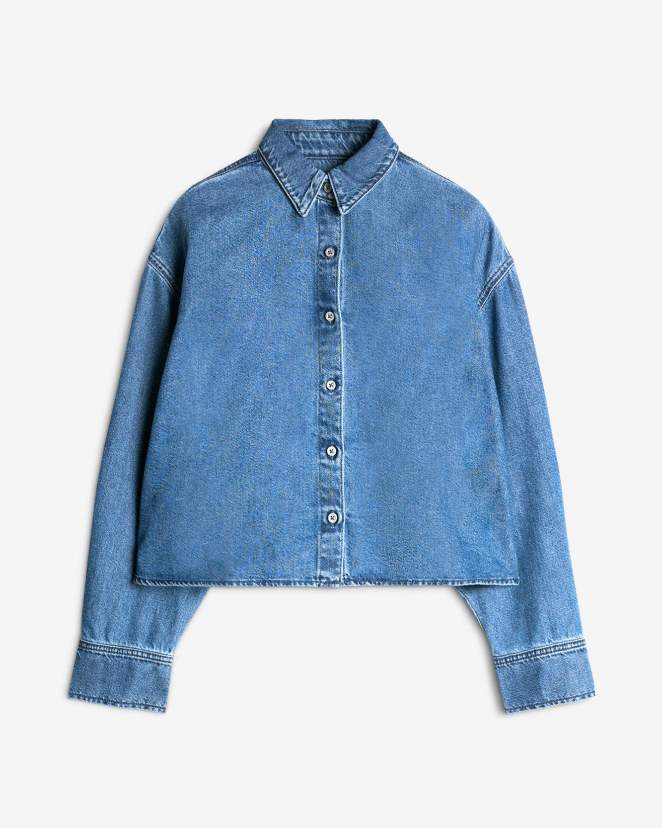 Weightless Nina Cropped Shirt in Hilo
